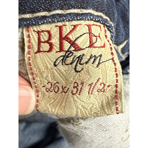 BKE Sabrina Stretch Bootcut Jeans Size 26R X 31.5 Western Grunge Denim Stitching - Picture 9 of 14